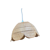 Hanging lamp wicker flower