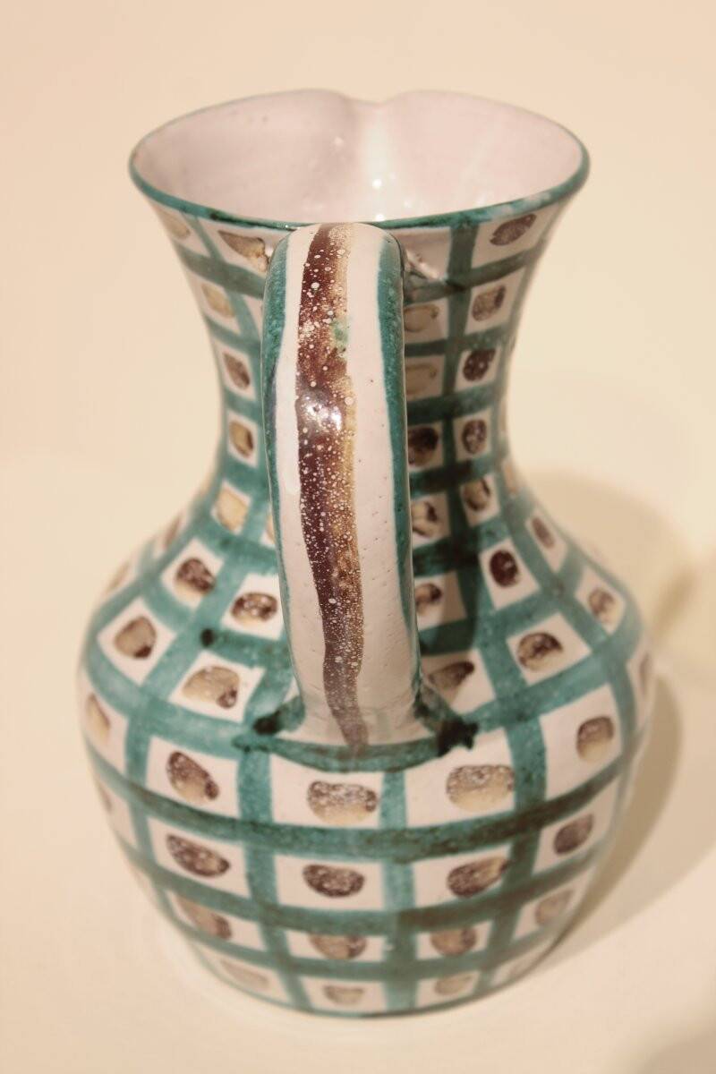 Large ceramic pitcher by Robert Picault, Vallauris.