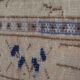 Shabby chic vintage turkish village pictorial rug 3'7'' x 5'4''