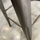 Genuine TOLIX H75 industrial high bar stool, stackable, varnished metal.