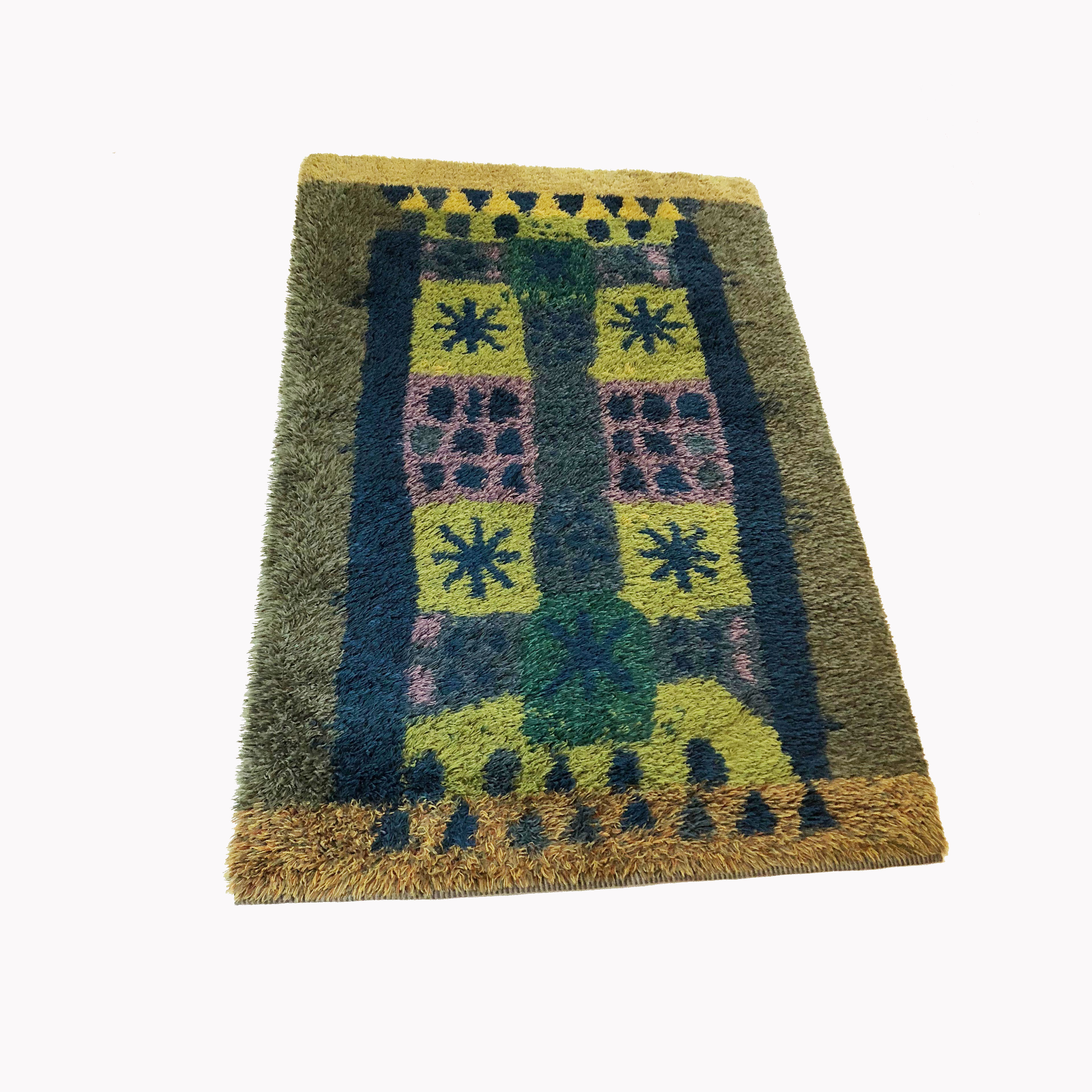 Tapis scandinave Arne Lindaas pour Sellgren AS Norvège 140x212cm