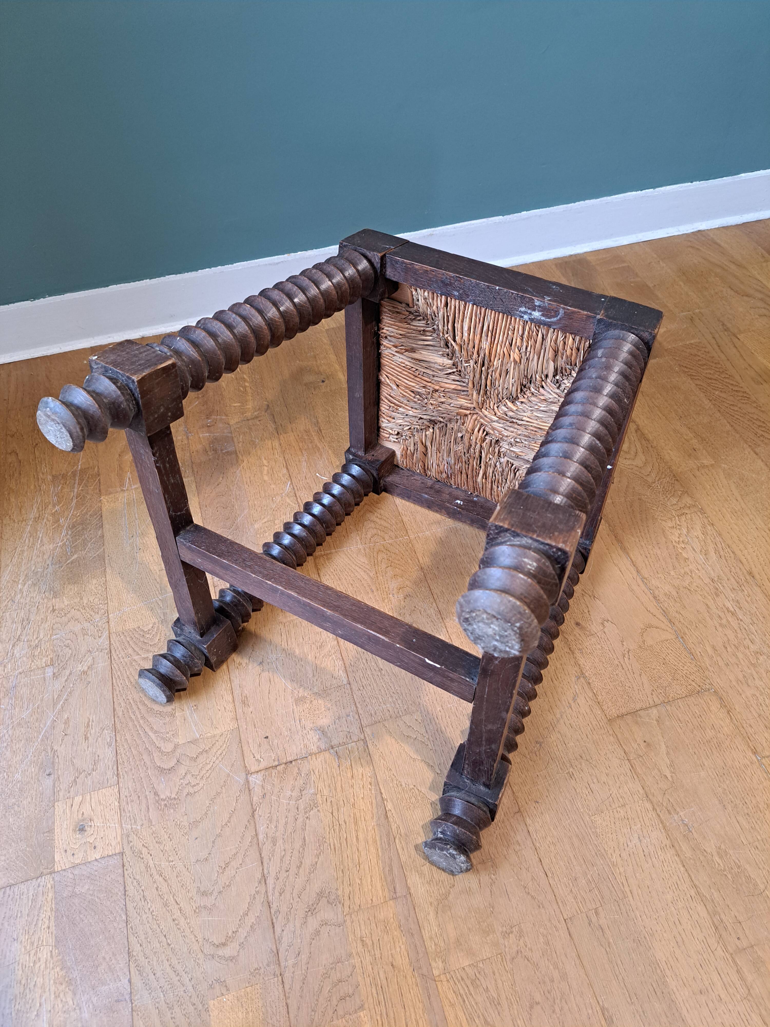 Arts and crafts square stool