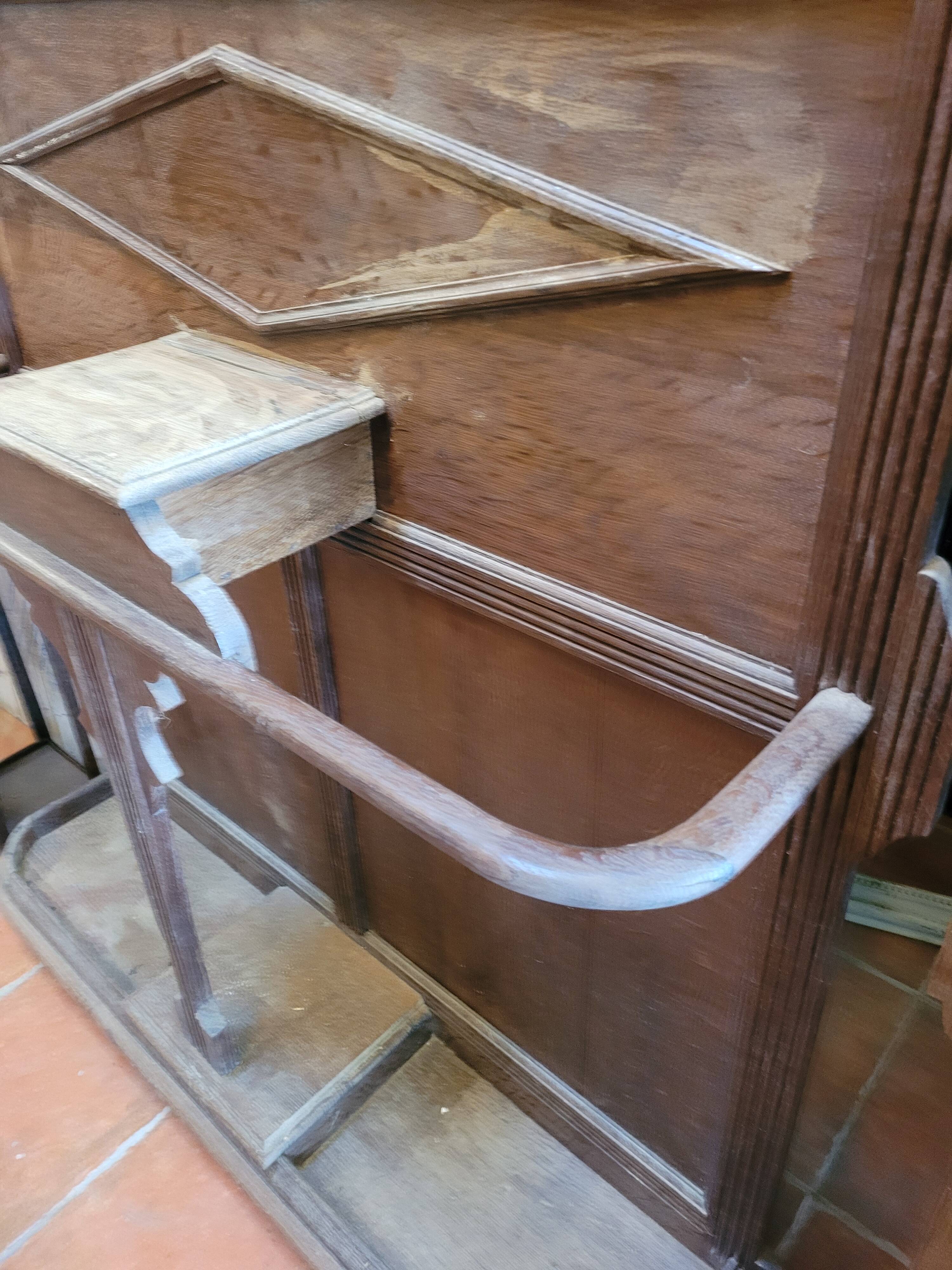 Old oak coat rack