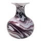 Beautiful vase in purple and white opaline.