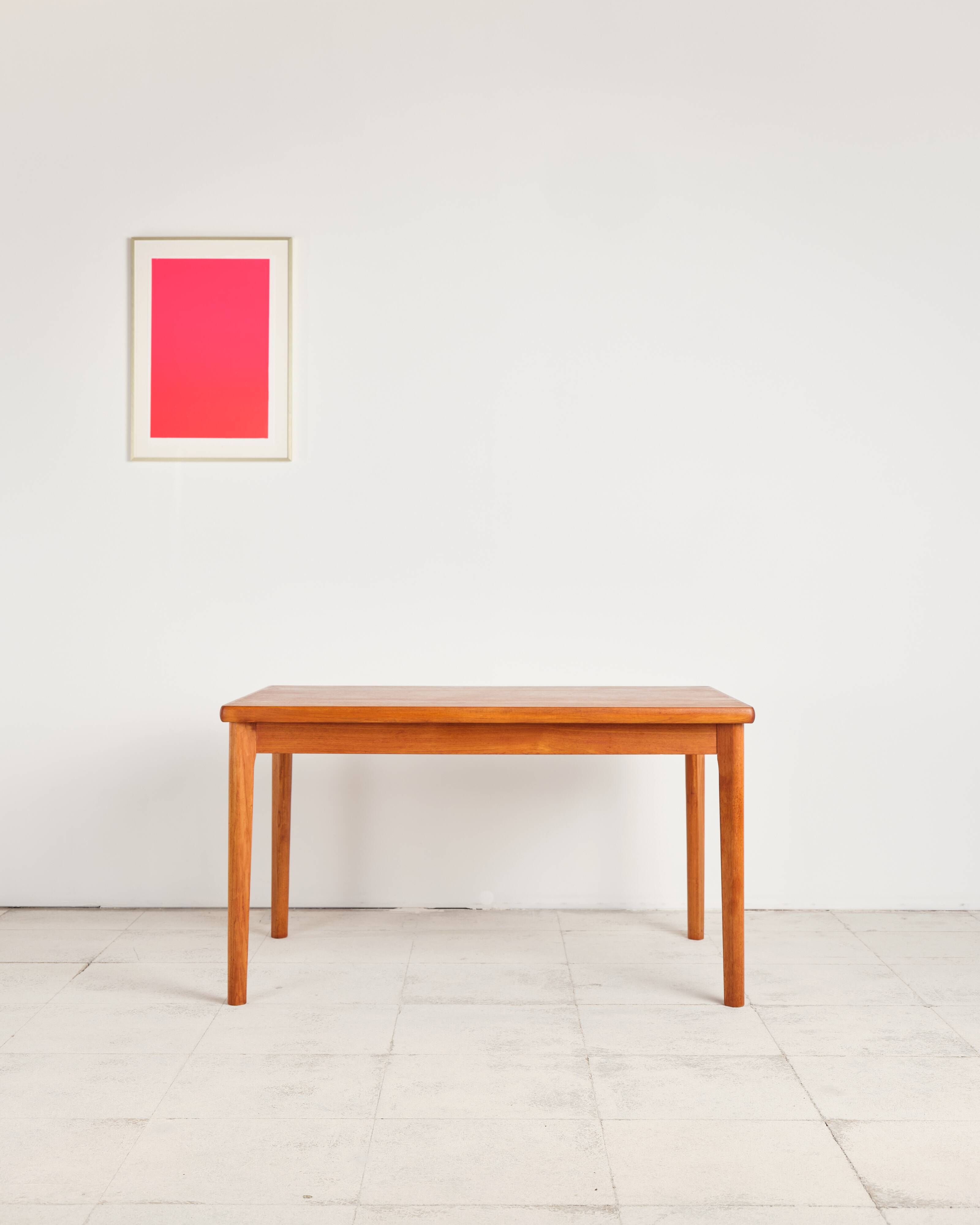 Extendable table by Henning Kjærnulf for Vejle Stole, 1960s.