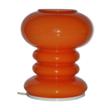 Orange glass table lamp, 1970