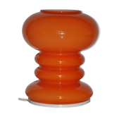 Orange glass table lamp, 1970