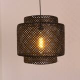 Handcrafted woven bamboo pendant light
