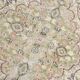Tapis persan floral vert clair et beige, 204x320 cm