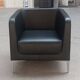Black segis armchair
