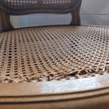 Louis XV style caned armchair