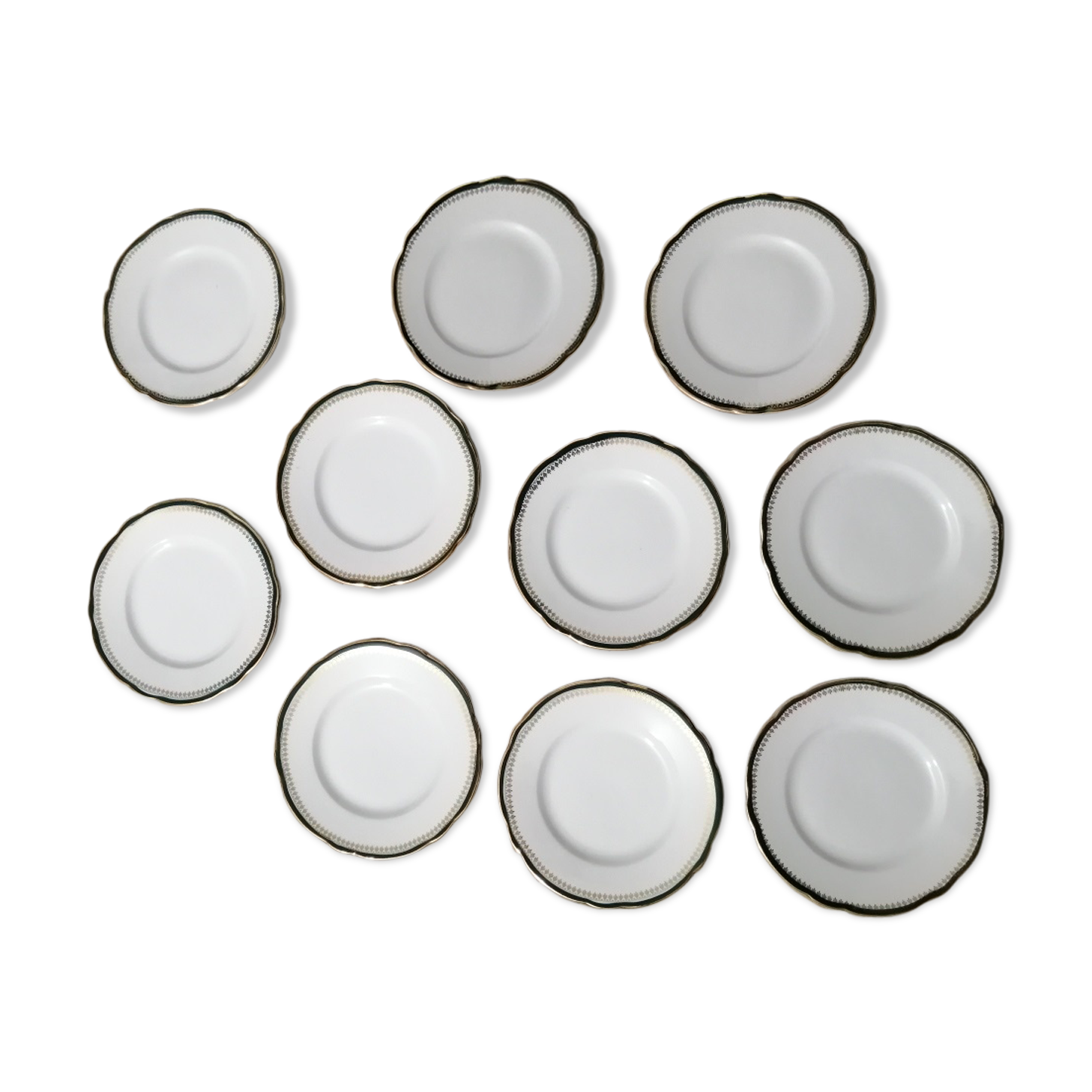 Lunéville KG old 10-lot dessert plates