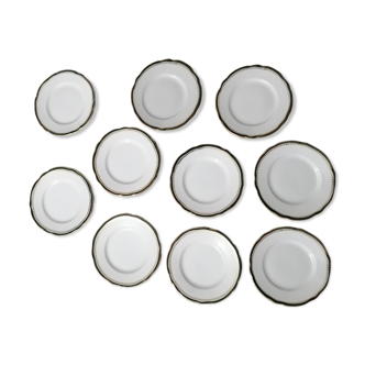 Lunéville KG old 10-lot dessert plates