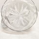 Hand-carved glass jug. France, 1950s.