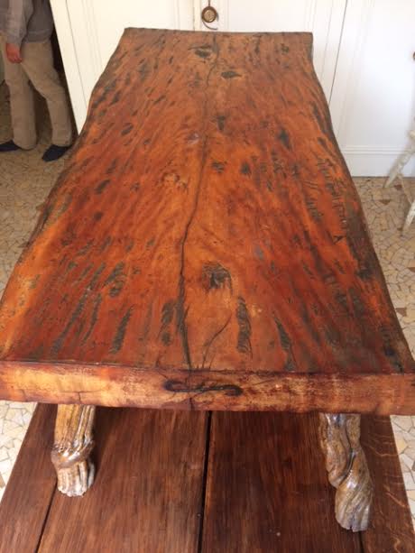 Tropical timber coffee table