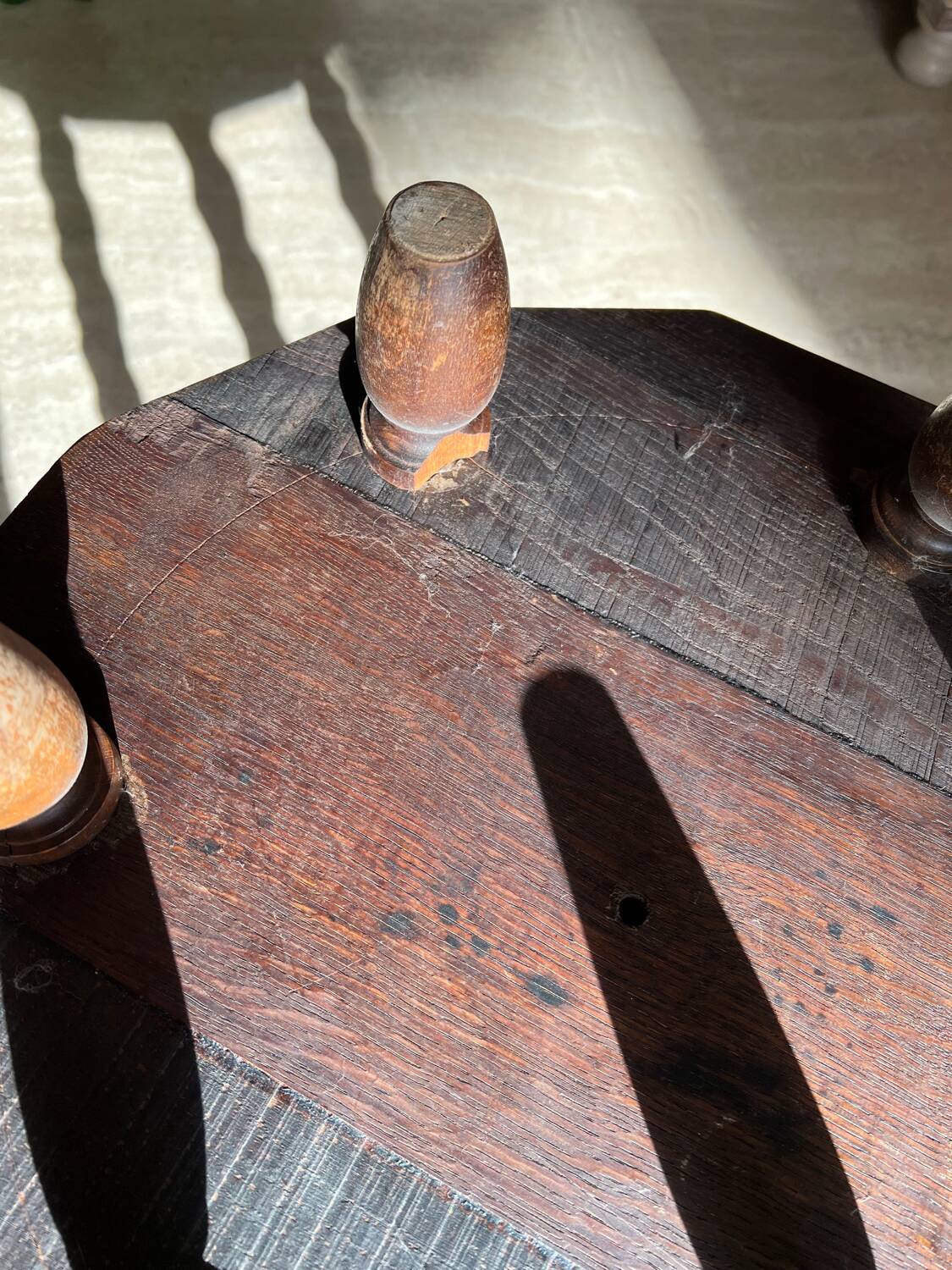 Twisted table in Brutalist style from the 1920s/30s.