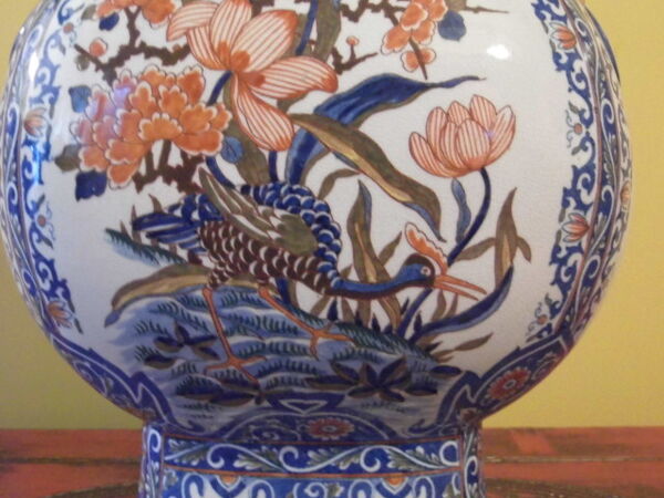 Vase, potiche en faïence de Gien, Gien ancien