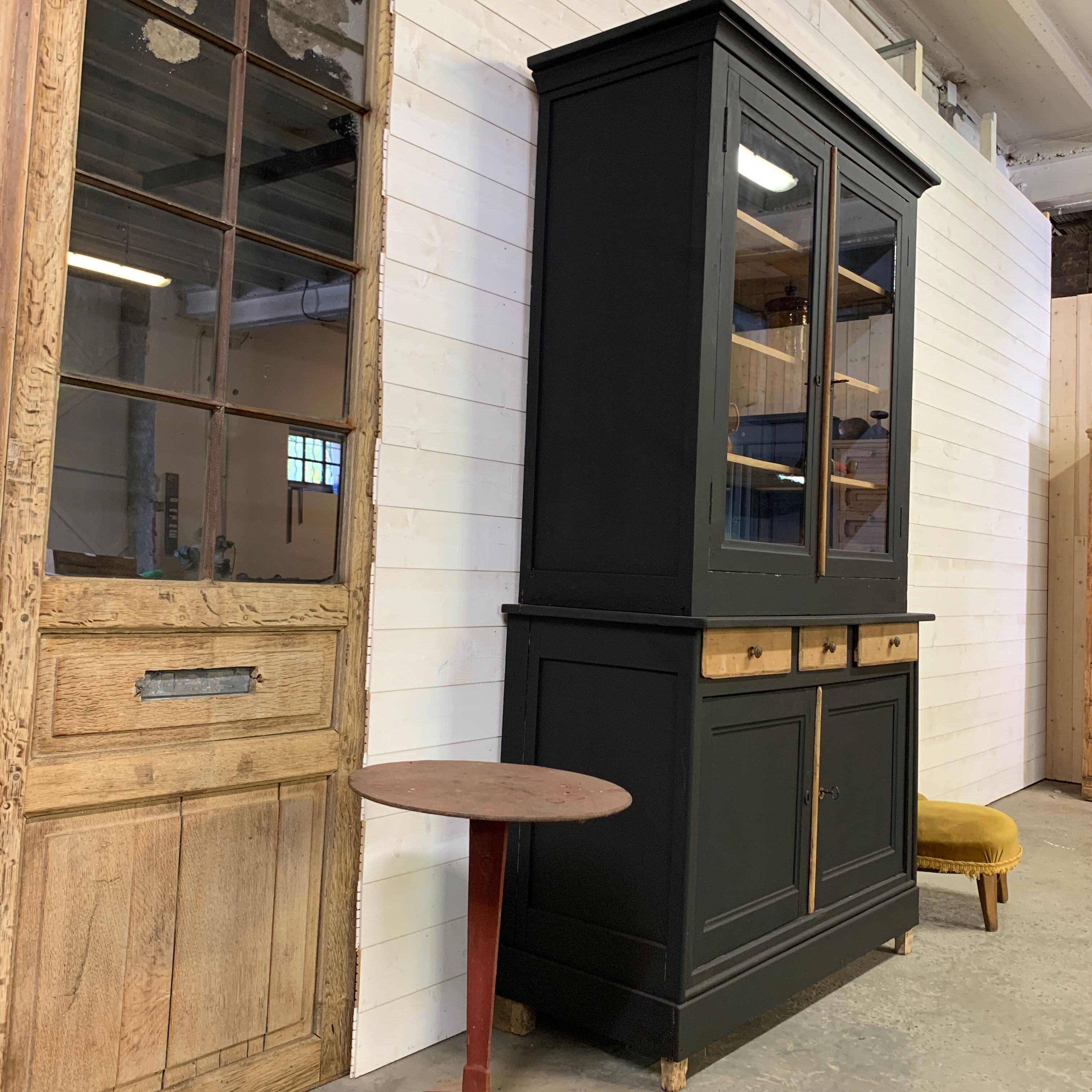 Vitrine vaisselier fin XIXe