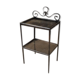 1940 perforated metal tray side table