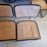 Chaise Marcel Breuer en bois et cannage, 1970