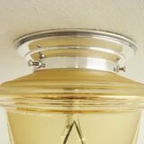 Lanterne ancienne des années 50 verre doré