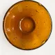 Amber bubble glass coupe attributed to Biot – Vintage
