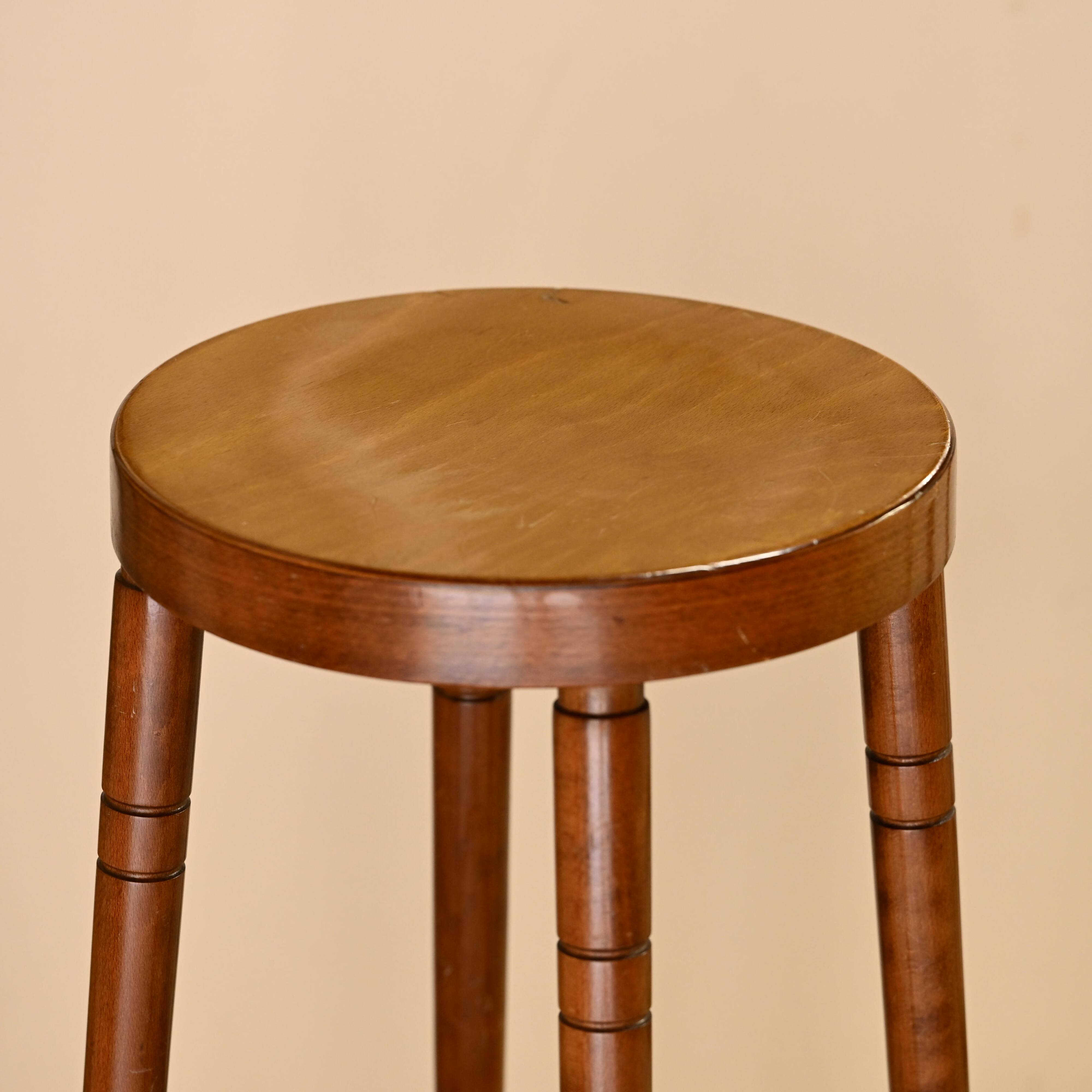 Five 1980s bar stools