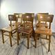 Lot de 6 chaises Bistrot Thonet vintage en bois 1960'S