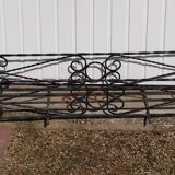 Antique wrought iron planter