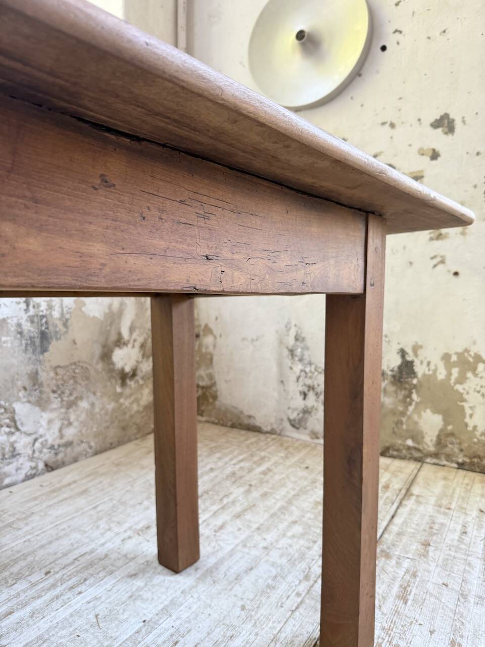 Walnut farmhouse table 2.10m from the 50s