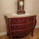 Commode style Louis XV marbre et bois de rose