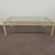Glass and metal coffee table Pierre Vandel