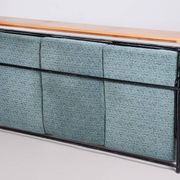 Canapé Bauhaus marron et bleu, Tchéquie, années 1930