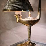 Lampe style empire en bronze sur socle avec patte d aigle 38x23