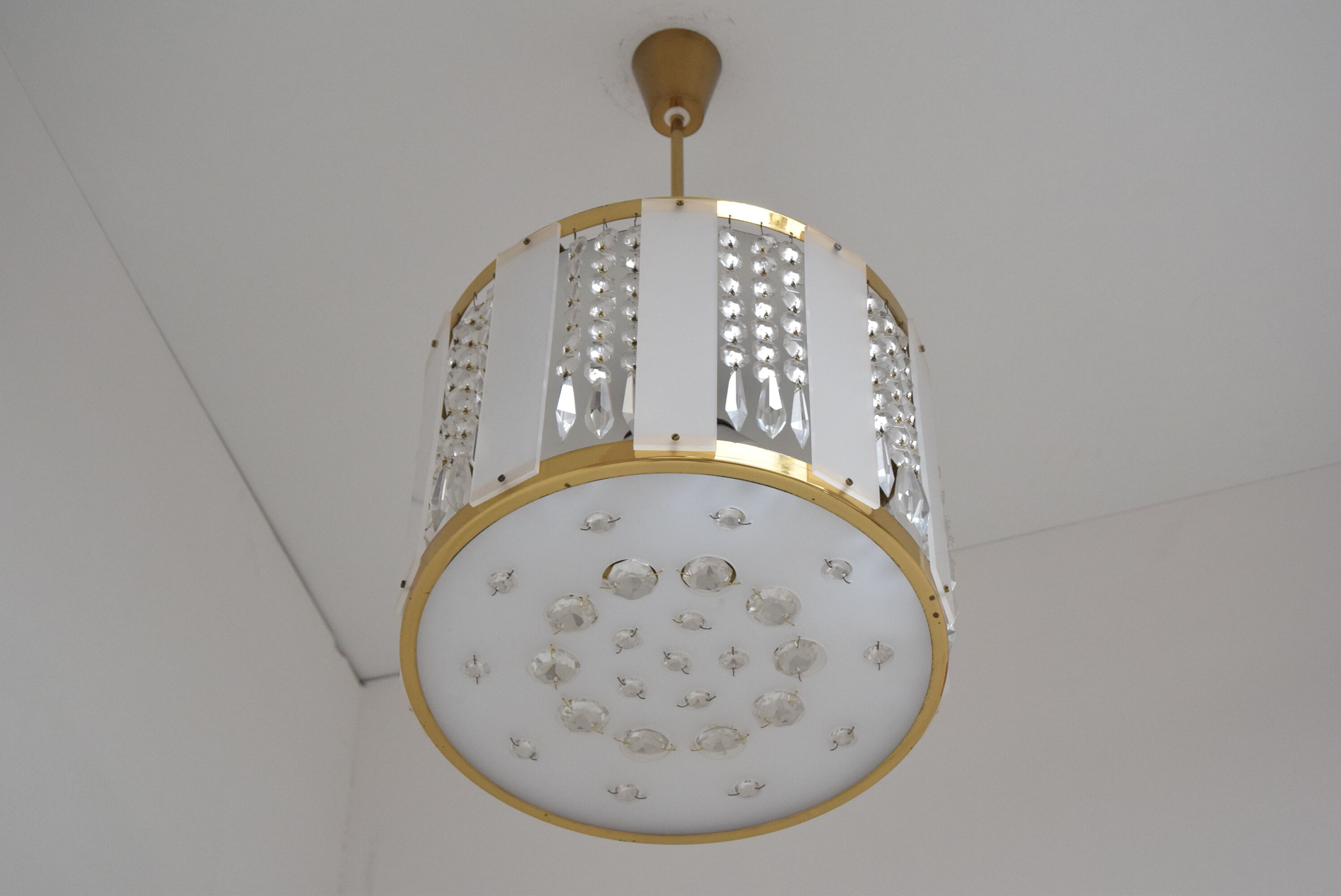 Mid-century Chandelier by  Jablonecke Sklarny Novy Bydzov, 1970’s.