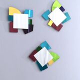 Miroir coloré de forme irrégulière