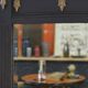 1930s Art Deco solid oak and beveled glass mirror
