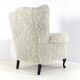 Armchair grey Doodle Retro Fully Restored - new upholstery