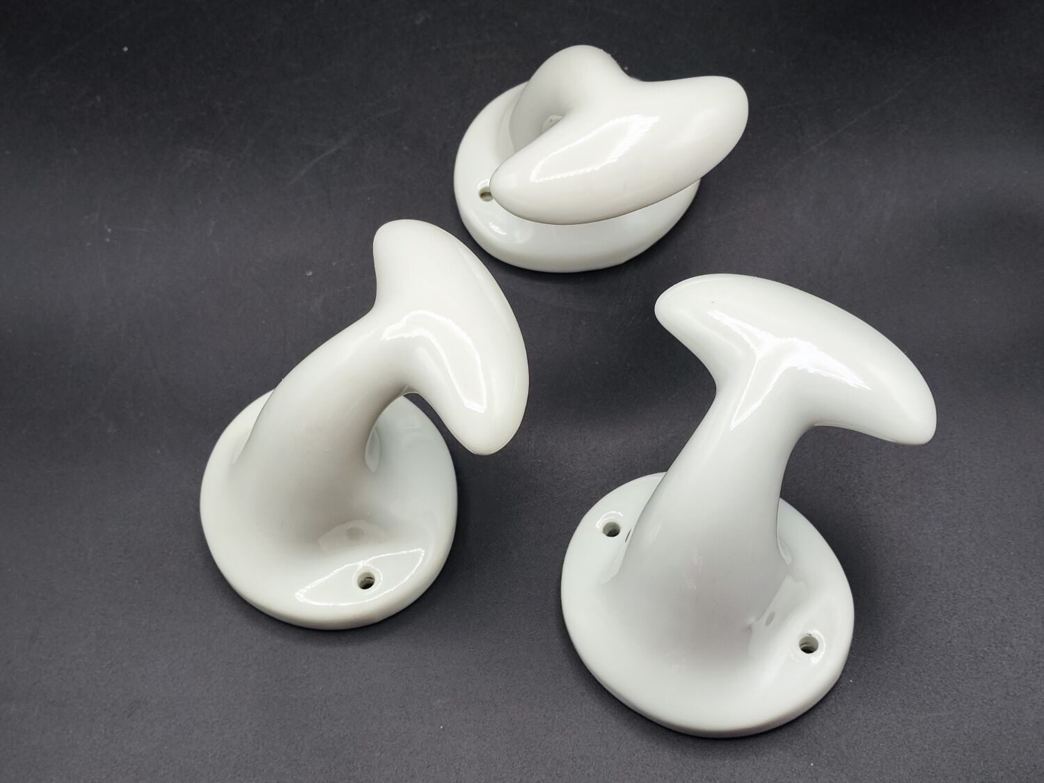 Limoges porcelain coat hooks