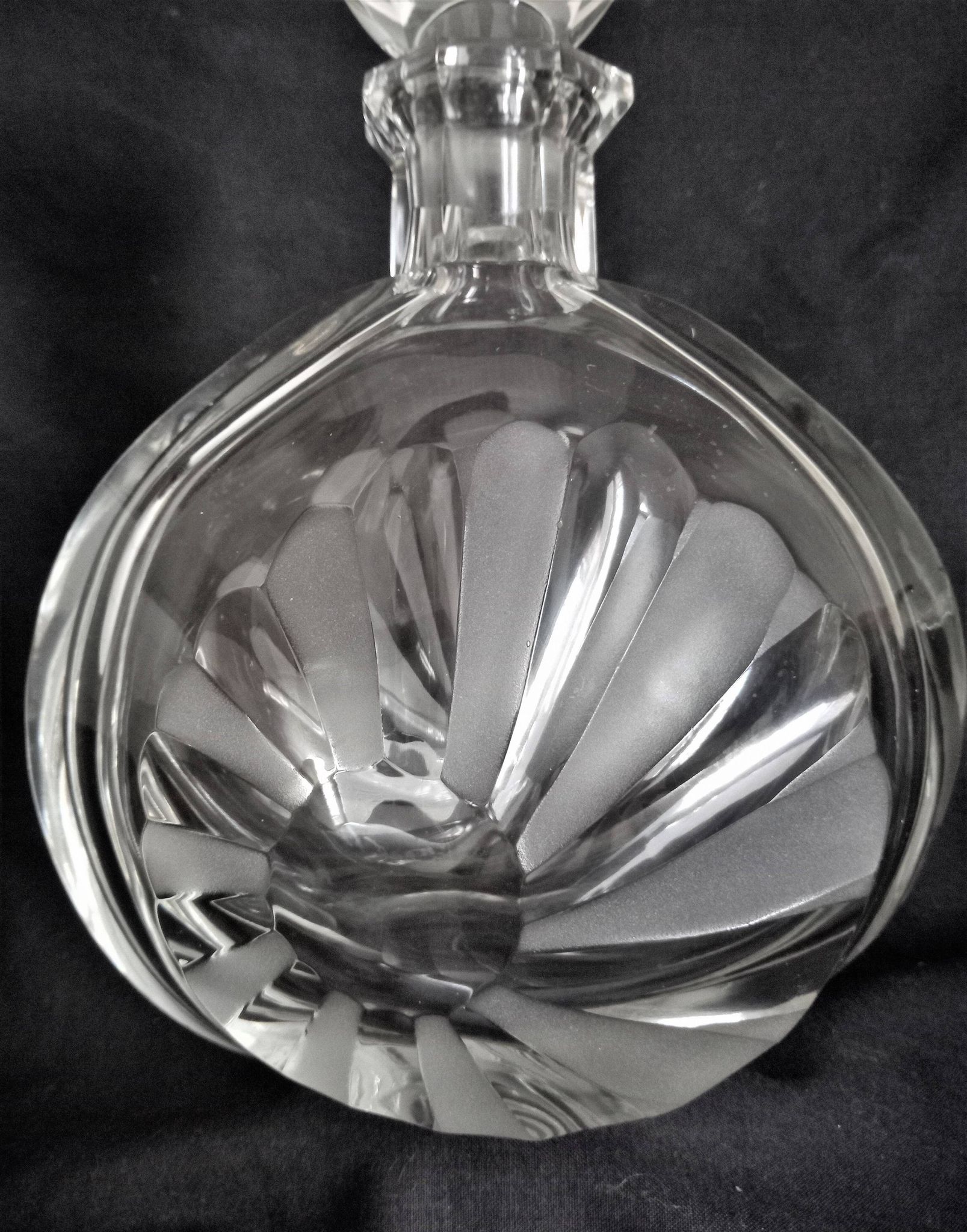Large Art Deco crystal spirit decanter