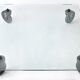 Gae AULENTI (1927-2012) Coffee table model "Table with wheels" for Fontana