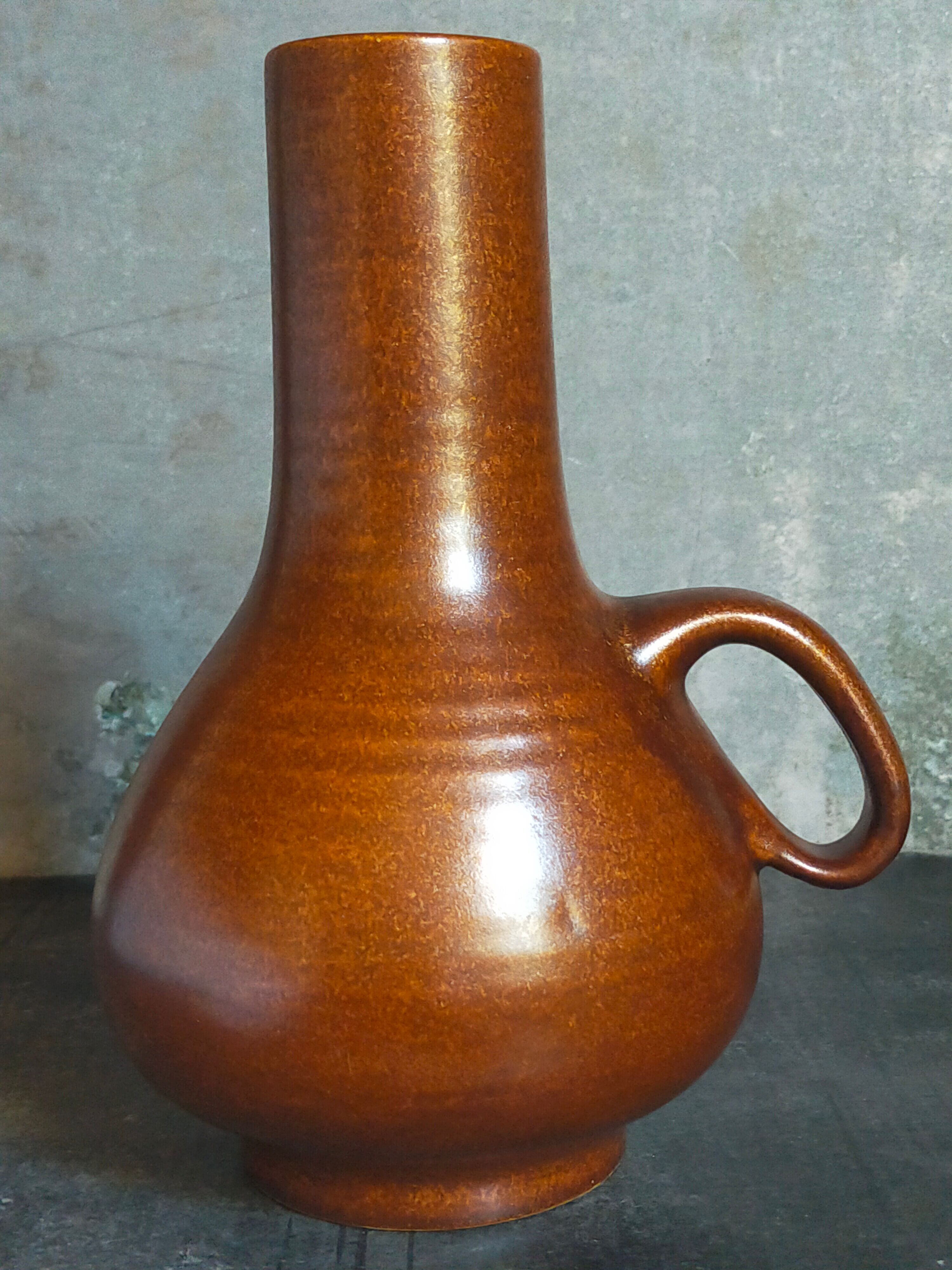 Vintage ceramic handle vase