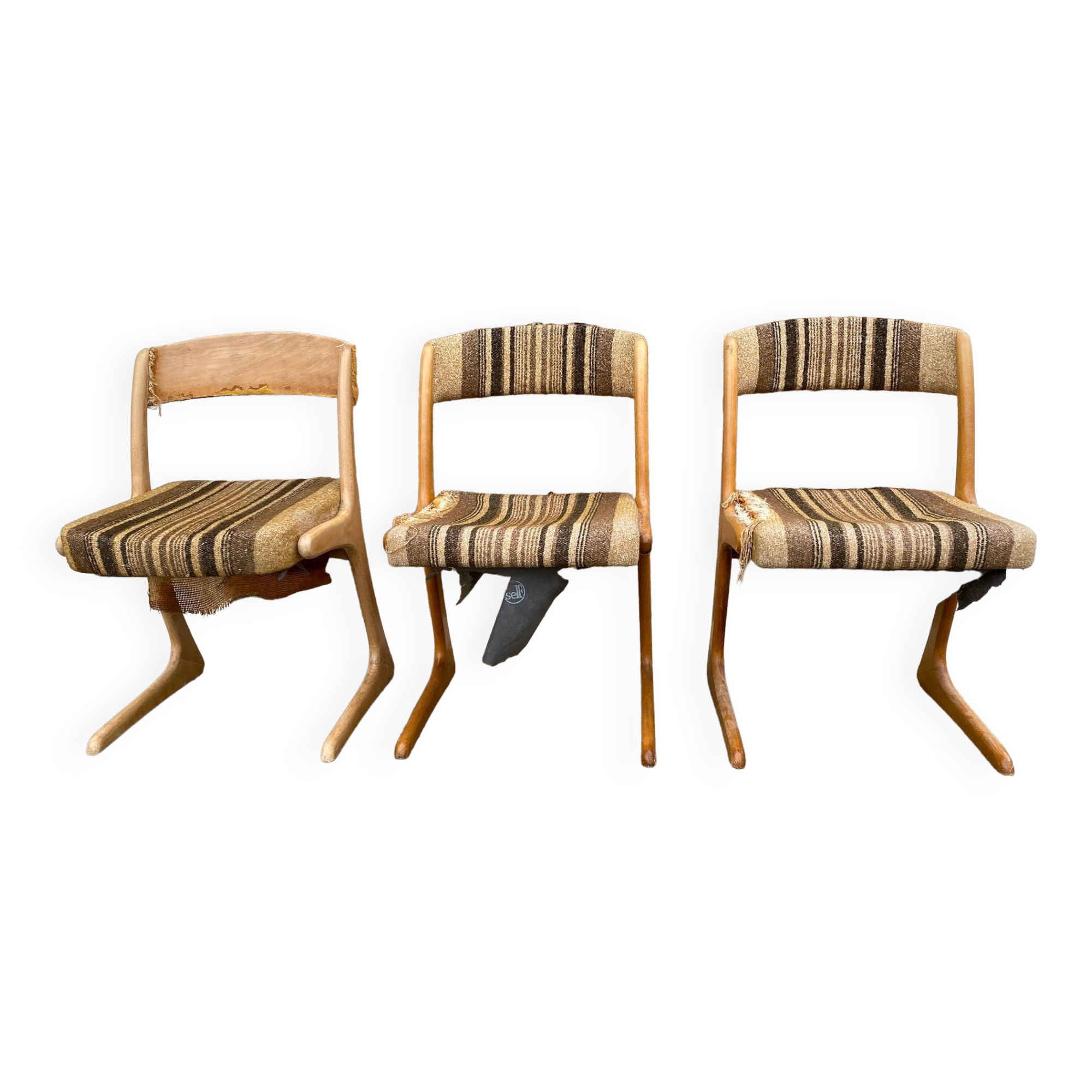 Chaise vintage ameublement nf siege 14