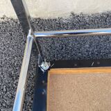 Stool year 70 skaï and chrome metal