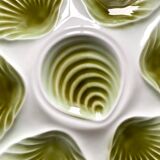 Set of 10 Moulin de Loups oyster plates