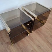 Paire de tables d'appoint italiennes, années 1970