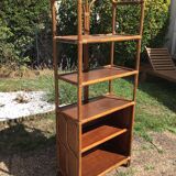Rattan shelf