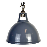 Vintage Industrial Grey Painted Pendant Lamp