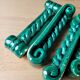 Set of 11 Vallauris glazed porcelain knife holders