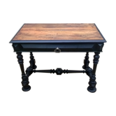 Ancien bureau pointe de diamant noir